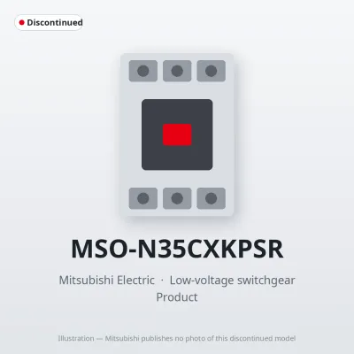MSO-N35CXKPSR Mitsubishi Low-voltage switchgear Magnetic Starter