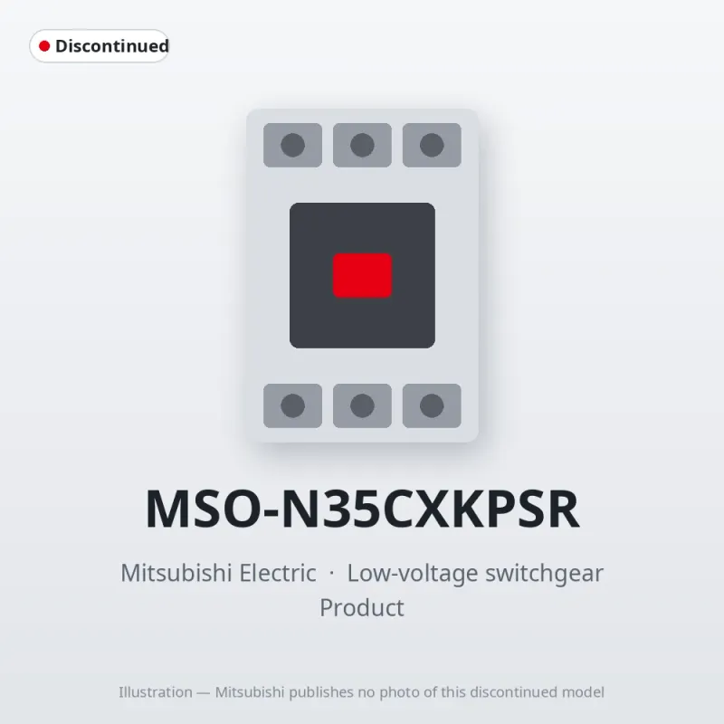 MSO-N35CXKPSR Mitsubishi Low-voltage switchgear Magnetic Starter