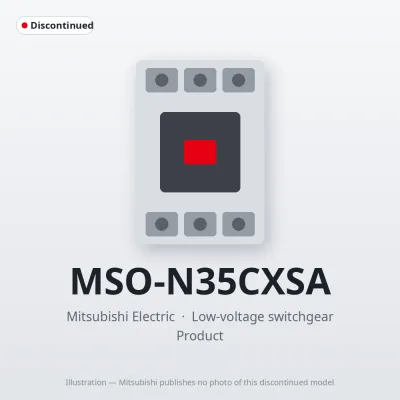 MSO-N35CXSA Mitsubishi Low-voltage switchgear Magnetic Starter