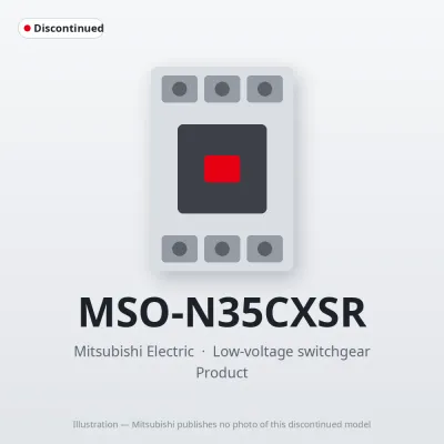 MSO-N35CXSR Mitsubishi Low-voltage switchgear Magnetic Starter