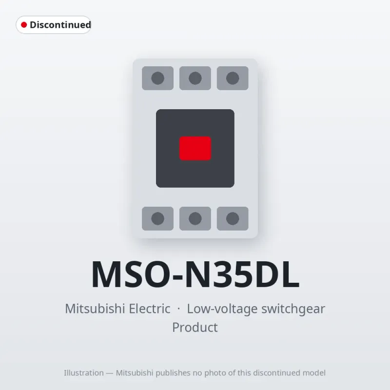 MSO-N35DL Mitsubishi Low-voltage switchgear Magnetic Starter