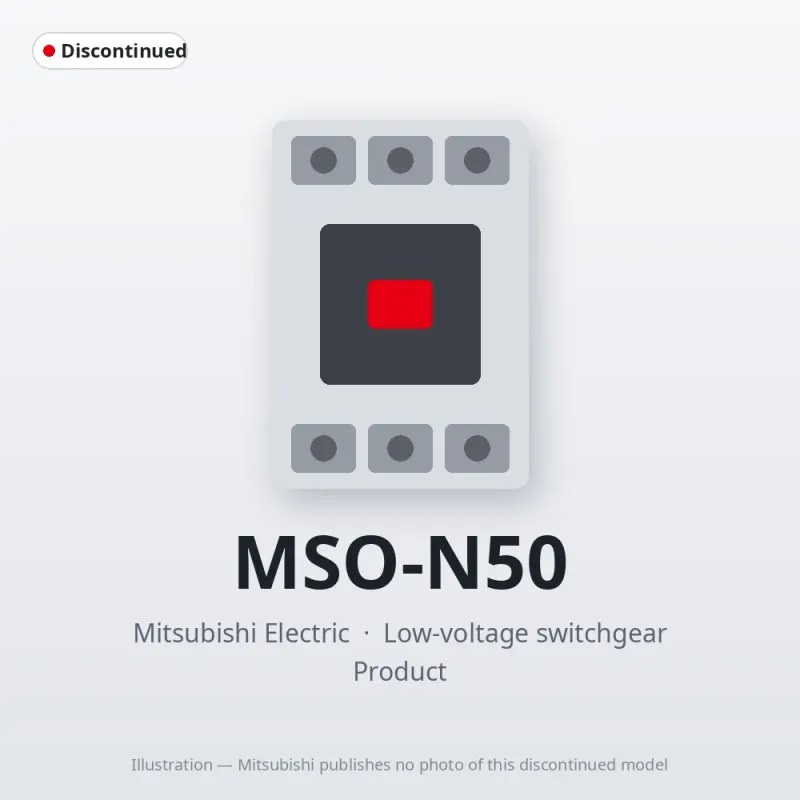 MSO-N50 Mitsubishi Low-voltage switchgear Magnetic Starter