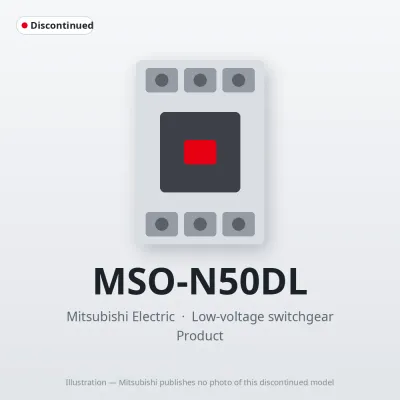 MSO-N50DL Mitsubishi Low-voltage switchgear Magnetic Starter