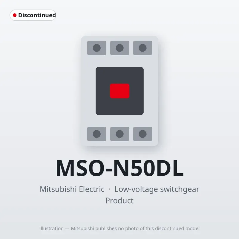 MSO-N50DL Mitsubishi Low-voltage switchgear Magnetic Starter