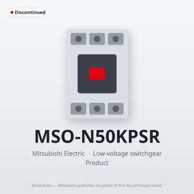 MSO-N50KPSR Mitsubishi Low-voltage switchgear Magnetic Starter
