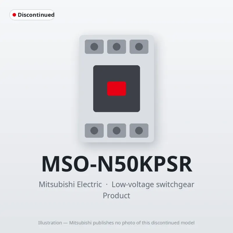 MSO-N50KPSR Mitsubishi Low-voltage switchgear Magnetic Starter