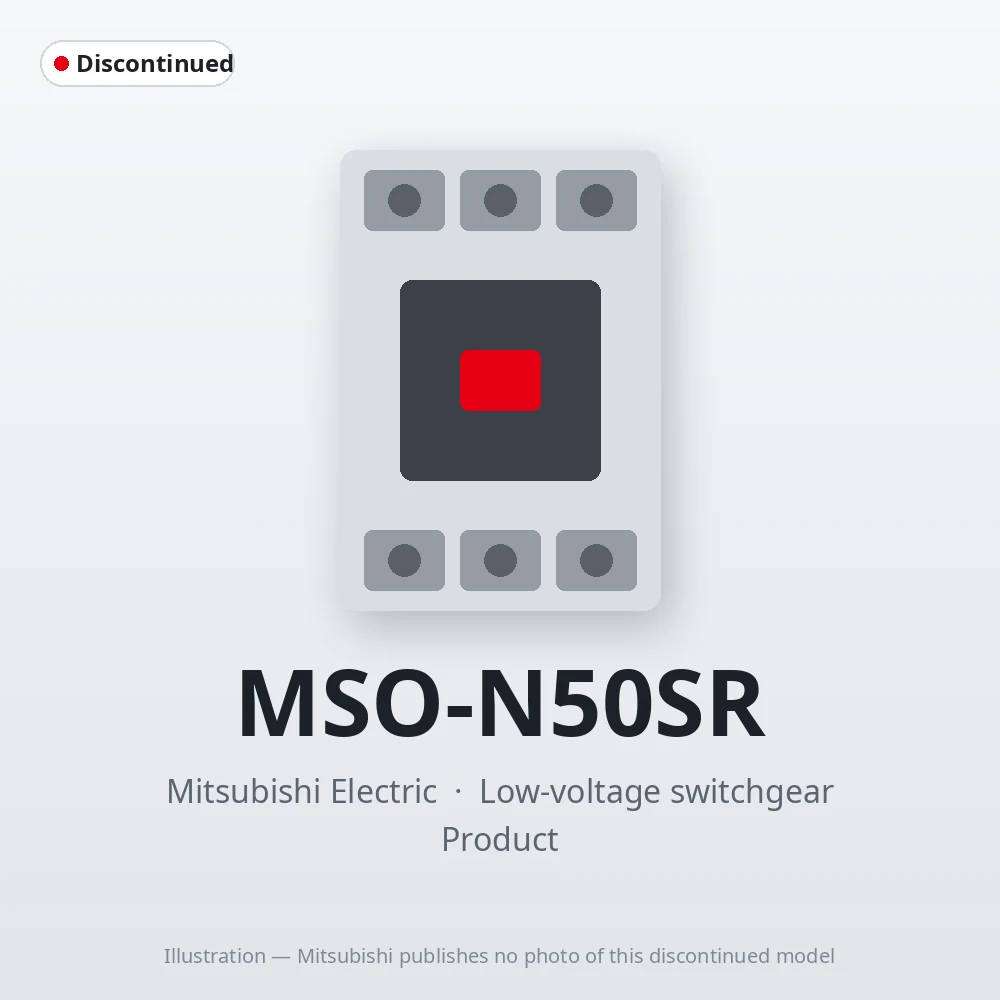 MSO-N50SR Mitsubishi Low-voltage switchgear Magnetic Starter