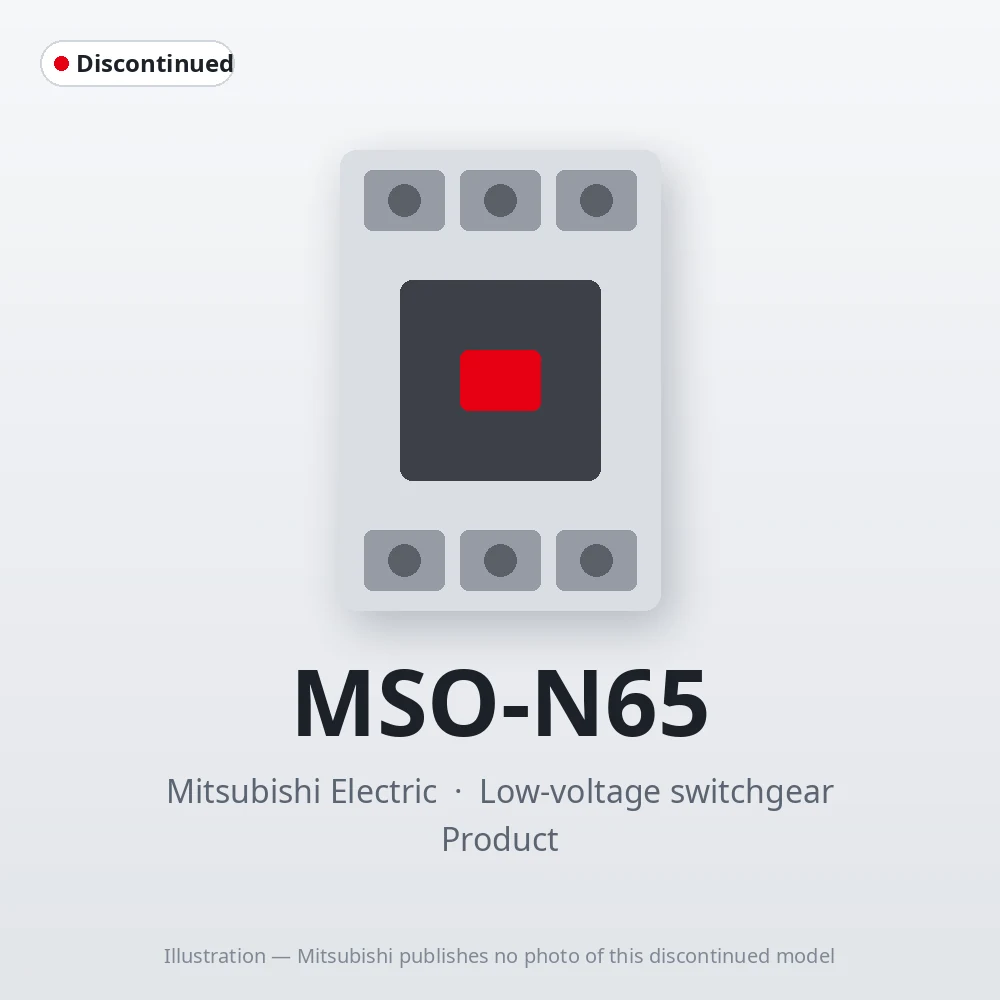 MSO-N65 Mitsubishi Low-voltage switchgear Magnetic Starter