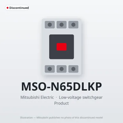 MSO-N65DLKP Mitsubishi Low-voltage switchgear Magnetic Starter