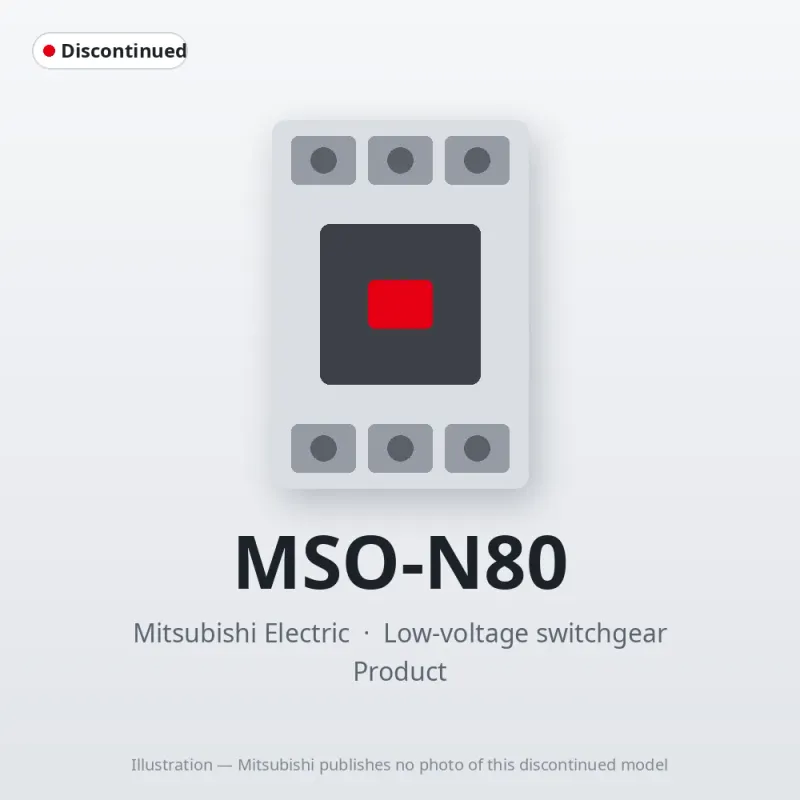 MSO-N80 Mitsubishi Low-voltage switchgear Magnetic Starter