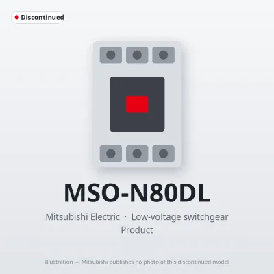 MSO-N80DL Mitsubishi Low-voltage switchgear Magnetic Starter