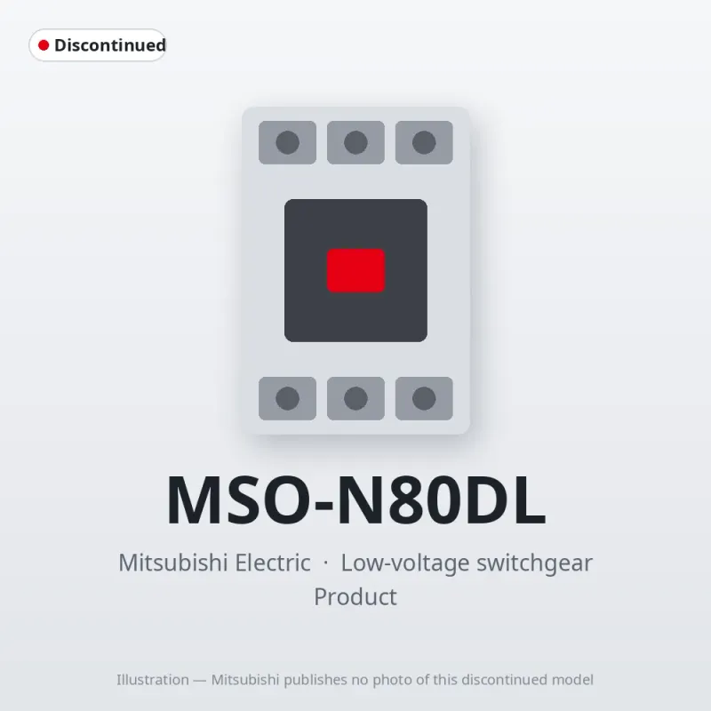 MSO-N80DL Mitsubishi Low-voltage switchgear Magnetic Starter