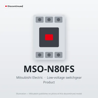MSO-N80FS Mitsubishi Low-voltage switchgear Magnetic Starter