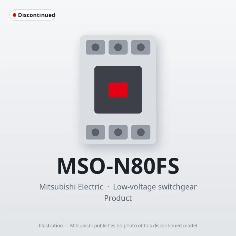 MSO-N80FS Mitsubishi Low-voltage switchgear Magnetic Starter