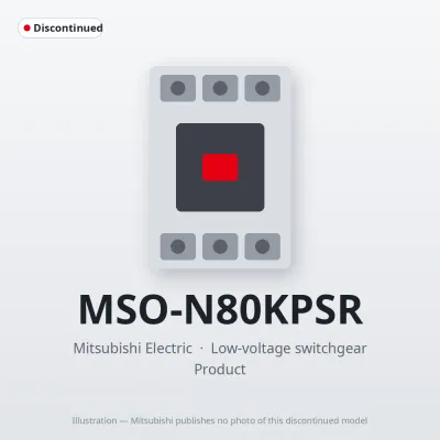 MSO-N80KPSR Mitsubishi Low-voltage switchgear Magnetic Starter