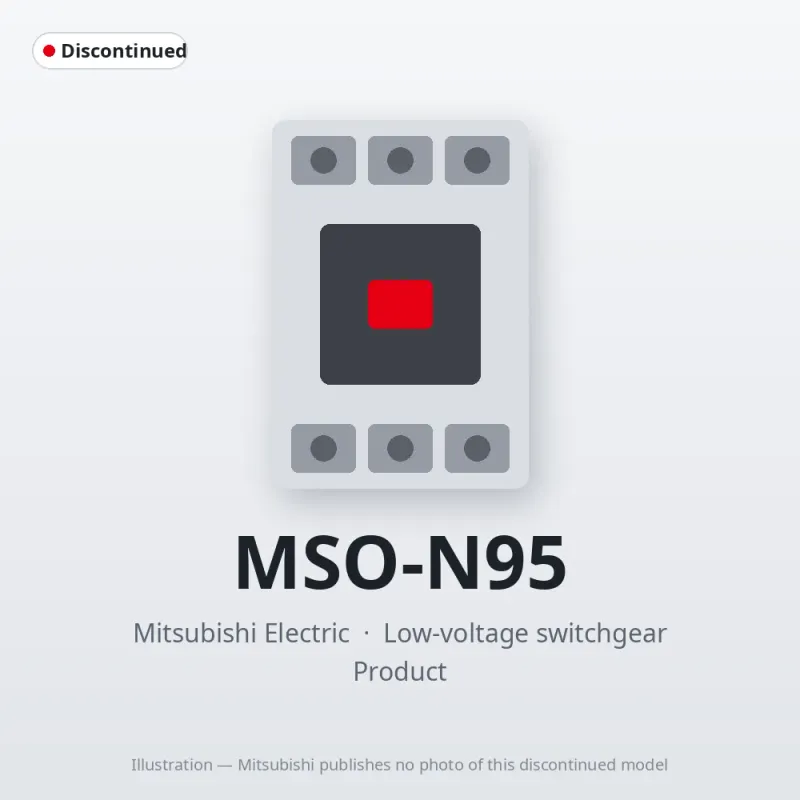 MSO-N95 Mitsubishi Low-voltage switchgear Magnetic Starter