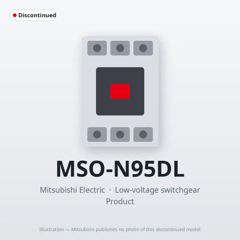 MSO-N95DL Mitsubishi Low-voltage switchgear Magnetic Starter