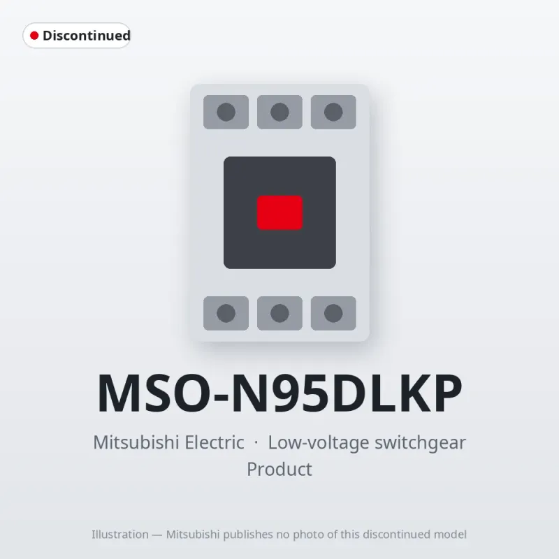 MSO-N95DLKP Mitsubishi Low-voltage switchgear Magnetic Starter