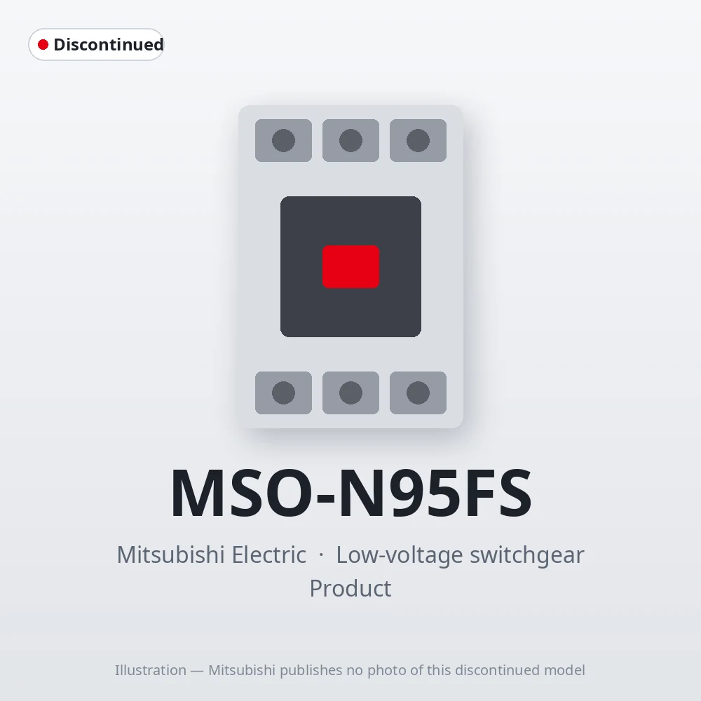 MSO-N95FS Mitsubishi Low-voltage switchgear Magnetic Starter