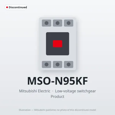 MSO-N95KF Mitsubishi Low-voltage switchgear Magnetic Starter