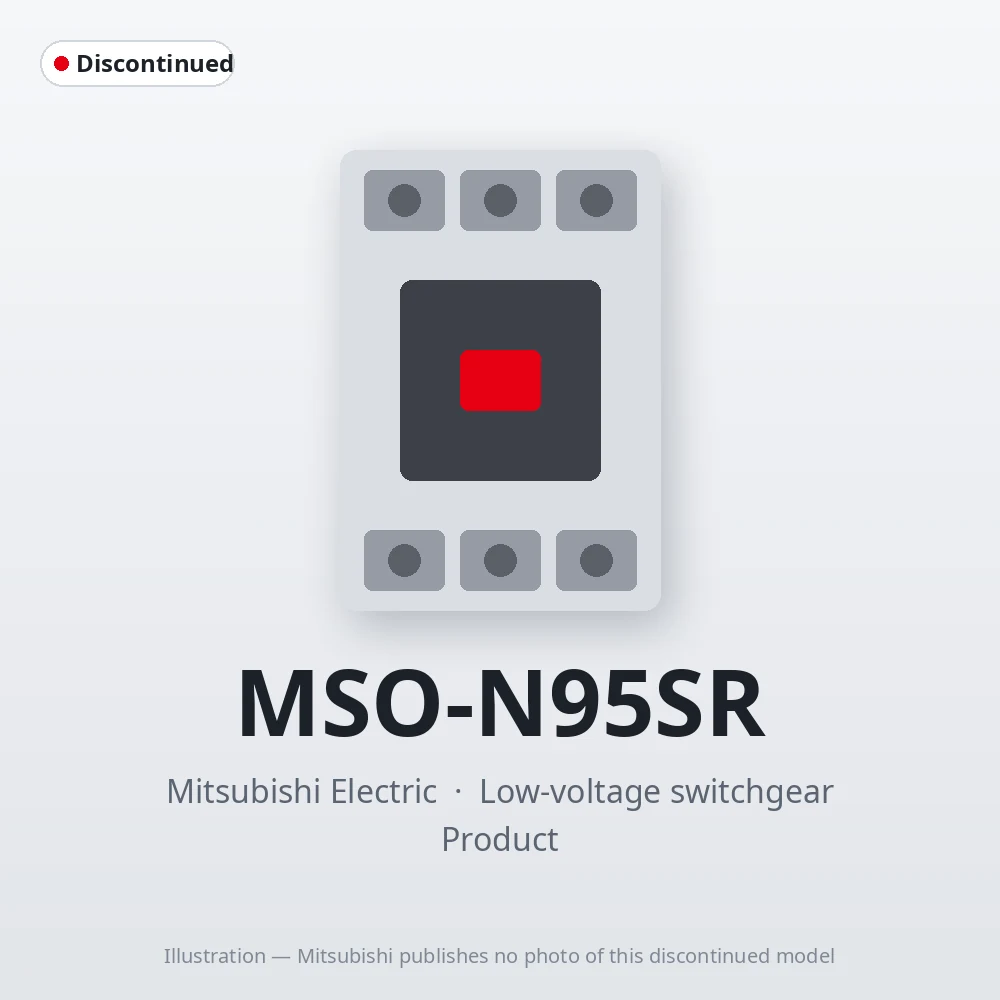 MSO-N95SR Mitsubishi Low-voltage switchgear Magnetic Starter