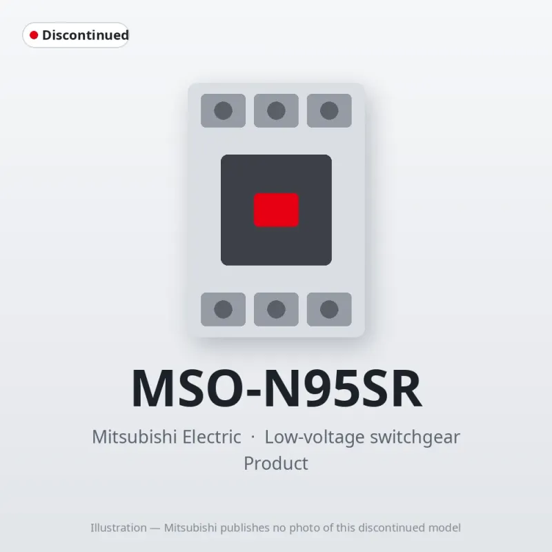 MSO-N95SR Mitsubishi Low-voltage switchgear Magnetic Starter