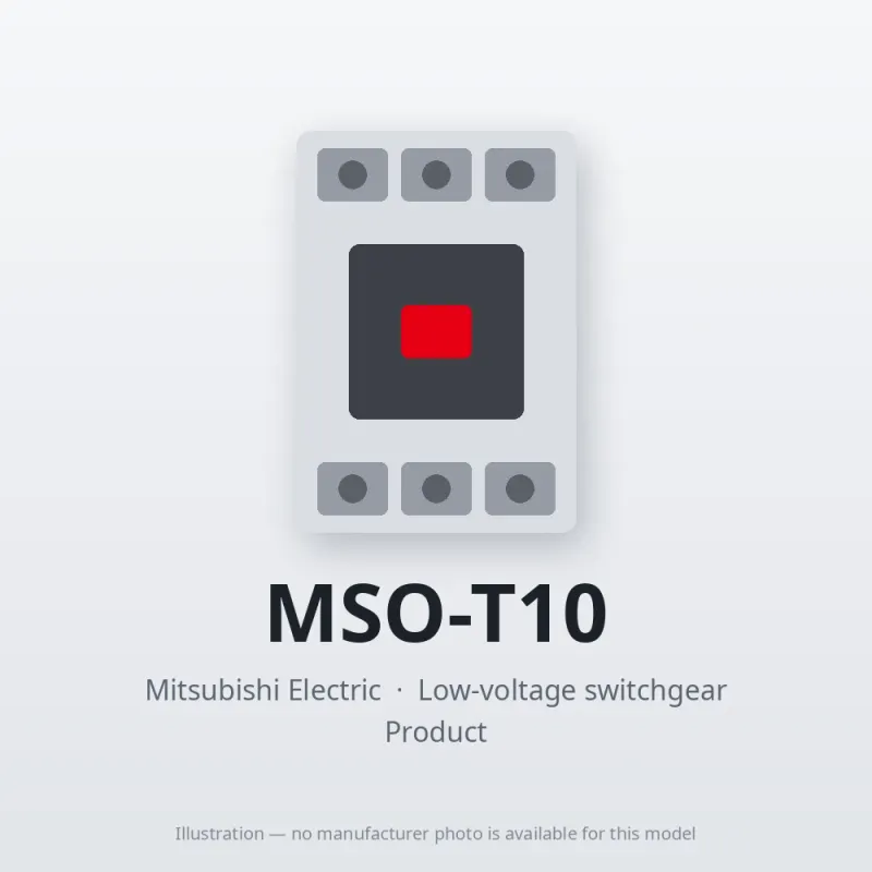 MSO-T10 Mitsubishi Low-voltage switchgear Magnetic Starter
