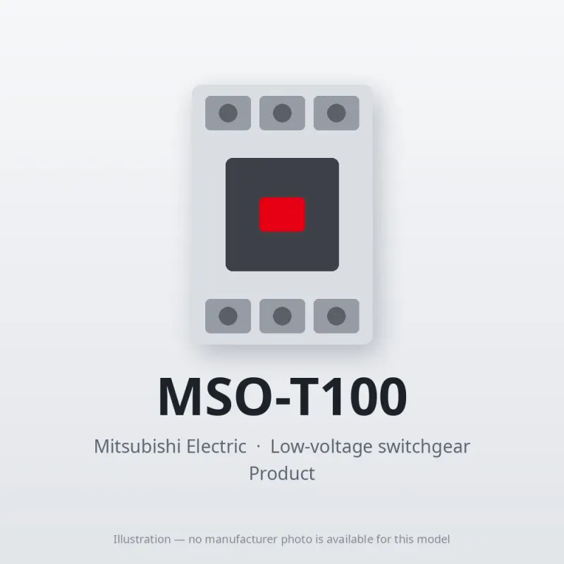MSO-T100 Mitsubishi Low-voltage switchgear Magnetic Starter