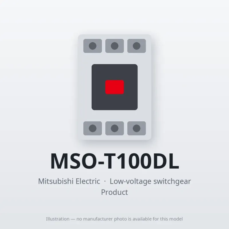 MSO-T100DL Mitsubishi Low-voltage switchgear Magnetic Starter