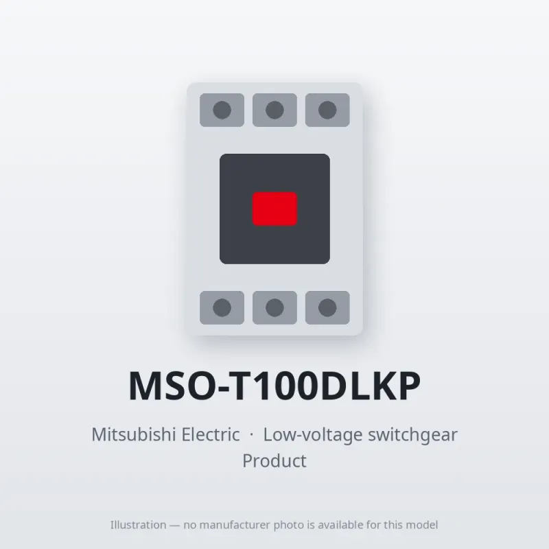 MSO-T100DLKP Mitsubishi Low-voltage switchgear Magnetic Starter
