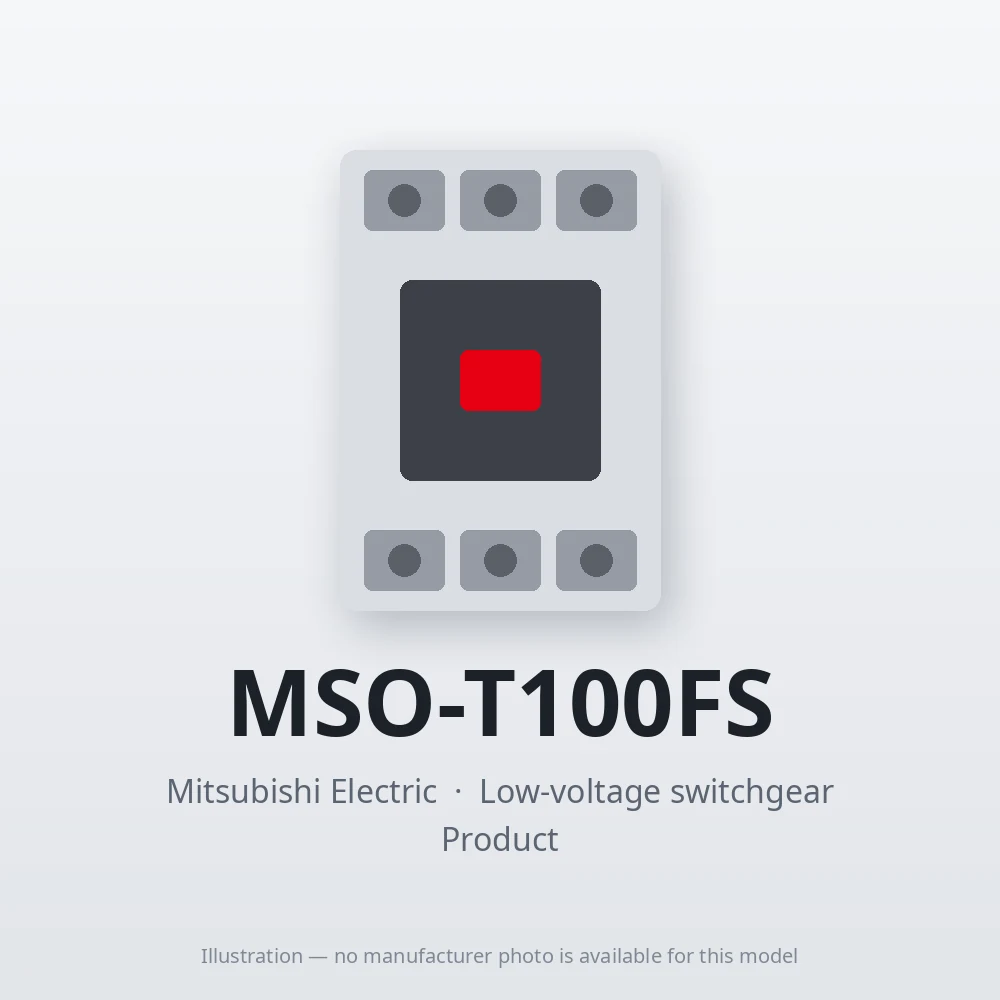 MSO-T100FS Mitsubishi Low-voltage switchgear Magnetic Starter