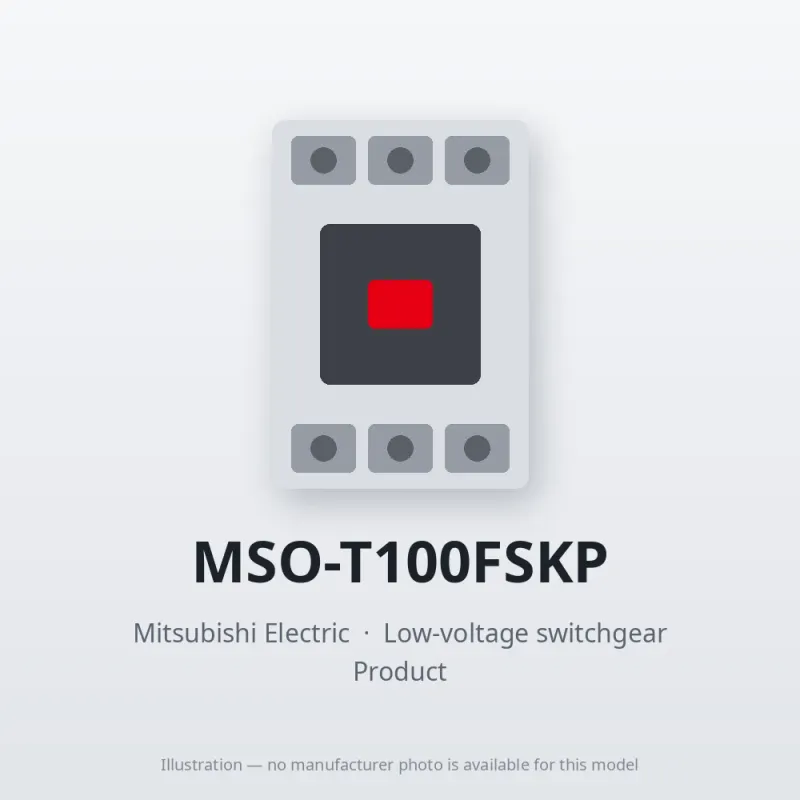 MSO-T100FSKP Mitsubishi Low-voltage switchgear Magnetic Starter