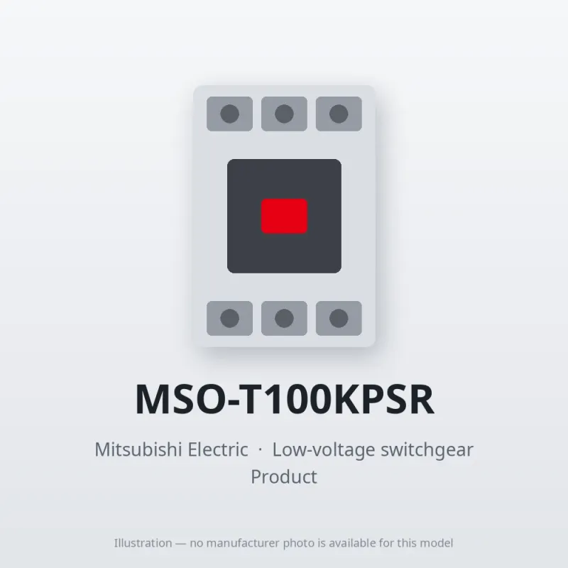 MSO-T100KPSR Mitsubishi Low-voltage switchgear Magnetic Starter