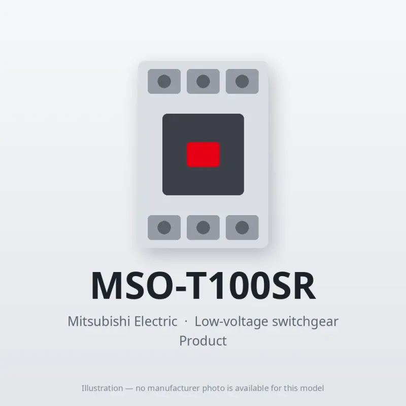 MSO-T100SR Mitsubishi Low-voltage switchgear Magnetic Starter