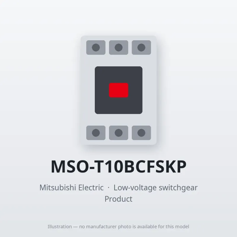 MSO-T10BCFSKP Mitsubishi Low-voltage switchgear Magnetic Starter