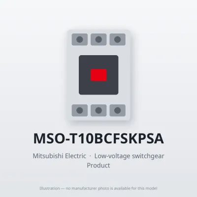 MSO-T10BCFSKPSA Mitsubishi Low-voltage switchgear Magnetic Starter