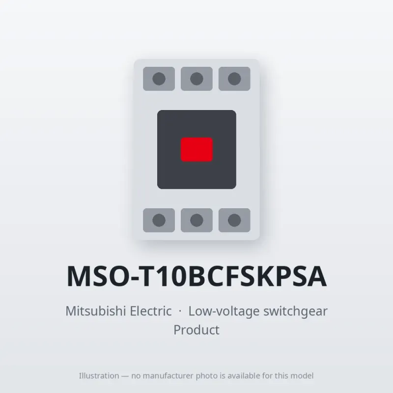 MSO-T10BCFSKPSA Mitsubishi Low-voltage switchgear Magnetic Starter