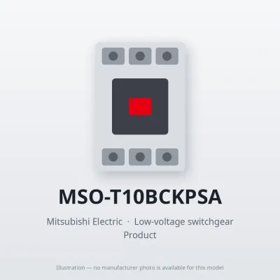 MSO-T10BCKPSA Mitsubishi Low-voltage switchgear Magnetic Starter
