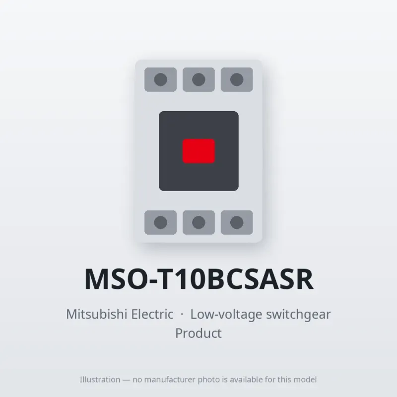 MSO-T10BCSASR Mitsubishi Low-voltage switchgear Magnetic Starter