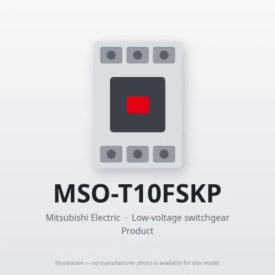 MSO-T10FSKP Mitsubishi Low-voltage switchgear Magnetic Starter