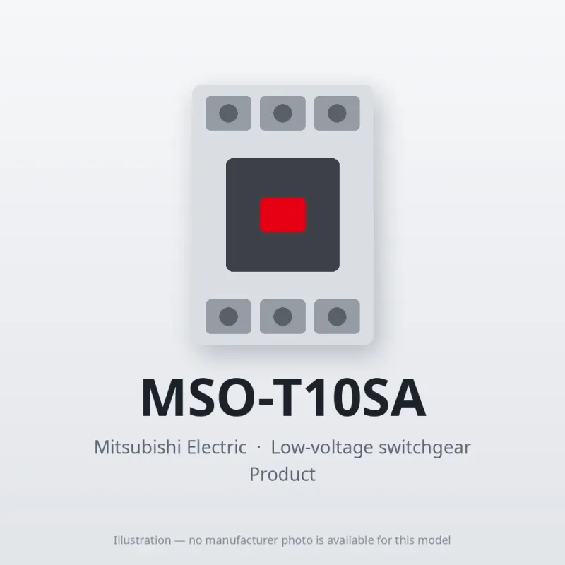 MSO-T10SA Mitsubishi Low-voltage switchgear Magnetic Starter