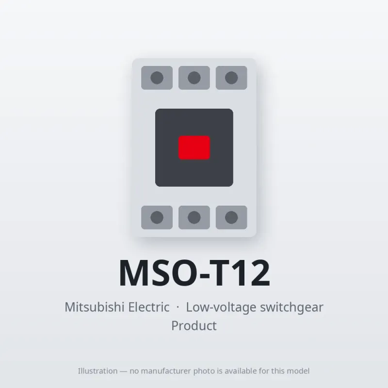 MSO-T12 Mitsubishi Low-voltage switchgear Magnetic Starter