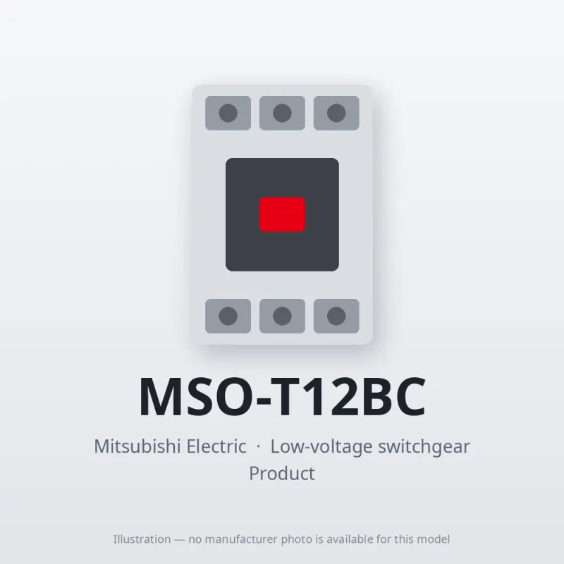 MSO-T12BC Mitsubishi Low-voltage switchgear Magnetic Starter