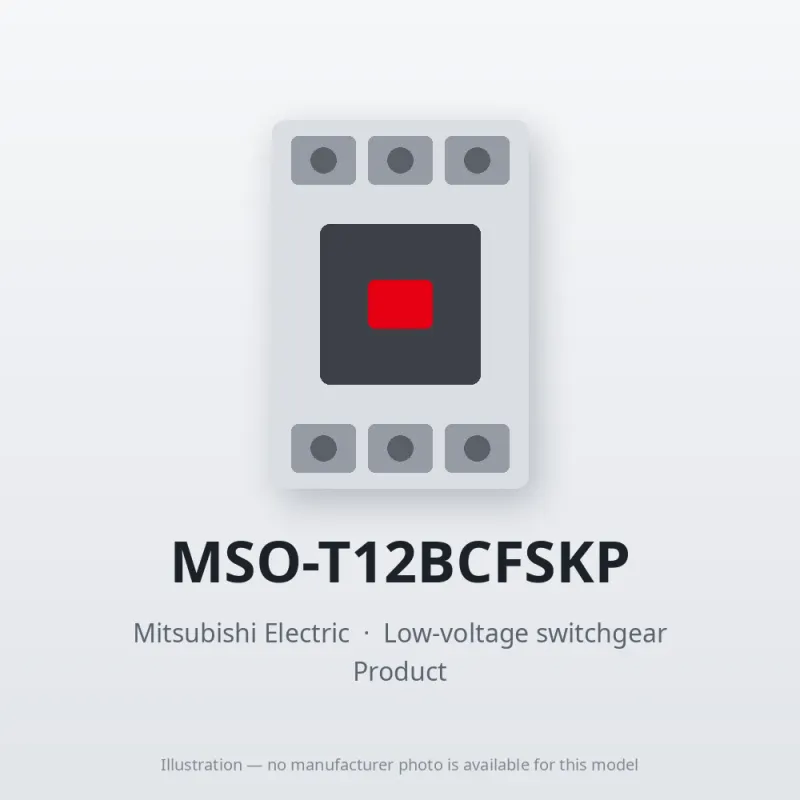 MSO-T12BCFSKP Mitsubishi Low-voltage switchgear Magnetic Starter
