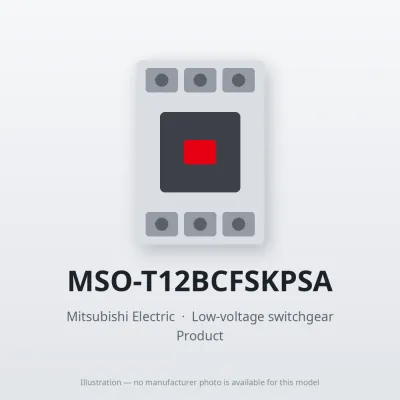 MSO-T12BCFSKPSA Mitsubishi Low-voltage switchgear Magnetic Starter