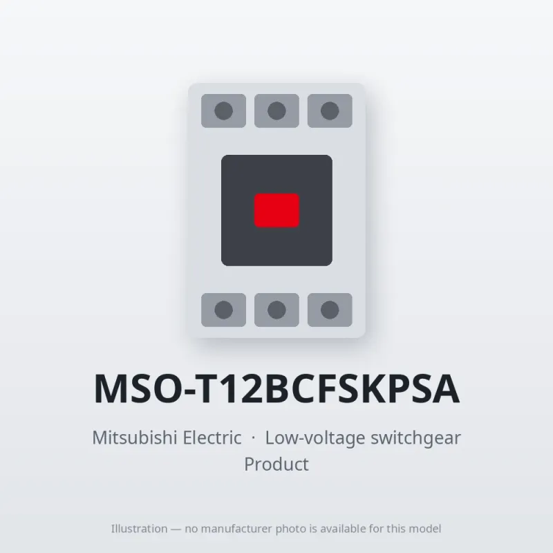 MSO-T12BCFSKPSA Mitsubishi Low-voltage switchgear Magnetic Starter