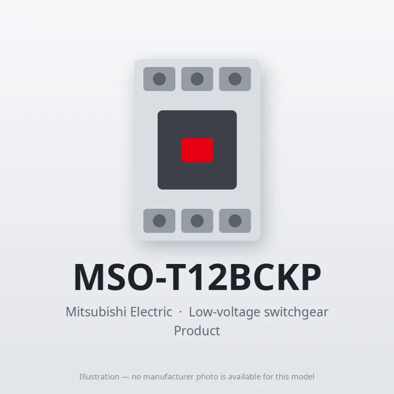 MSO-T12BCKP Mitsubishi Low-voltage switchgear Magnetic Starter