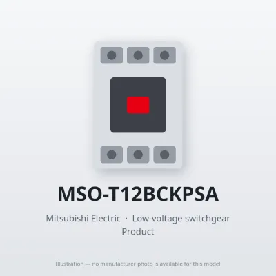 MSO-T12BCKPSA Mitsubishi Low-voltage switchgear Magnetic Starter