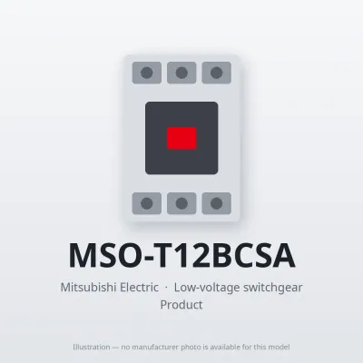 MSO-T12BCSA Mitsubishi Low-voltage switchgear Magnetic Starter