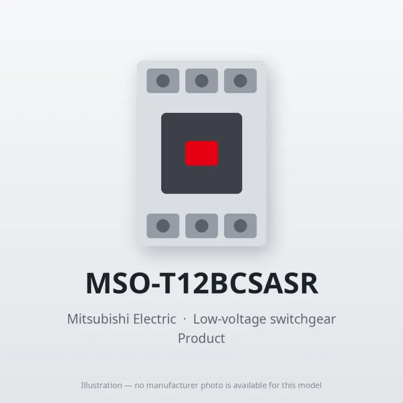 MSO-T12BCSASR Mitsubishi Low-voltage switchgear Magnetic Starter